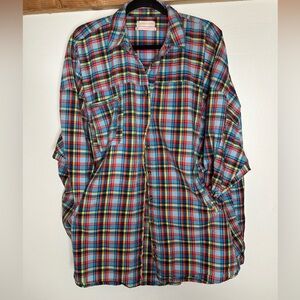 Urban Outfitters Multicolor Plaid Button Down Shirt